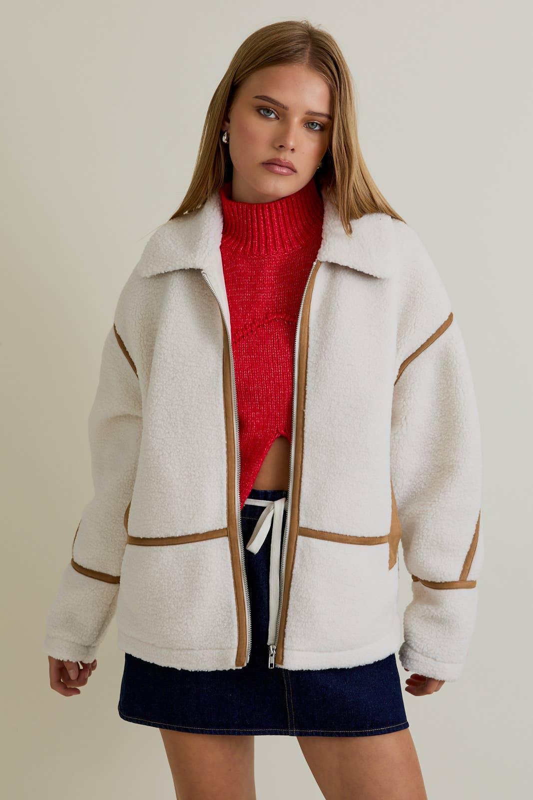 Sherpa & Suede Jacket