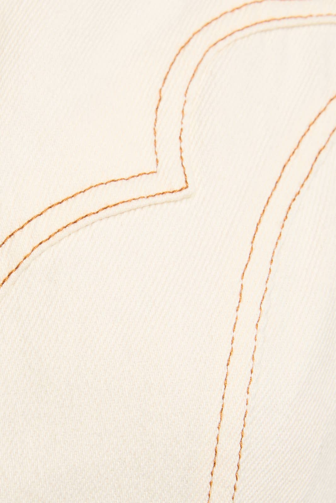 Cream Western Denim Dres