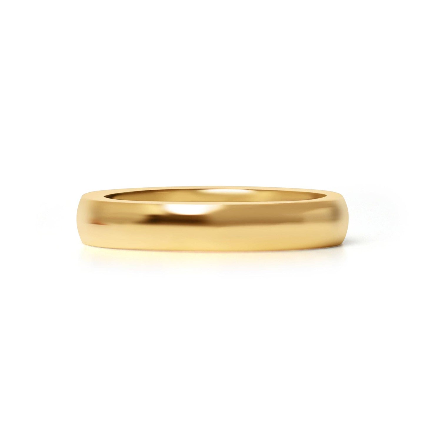 Gold Plated Stainless Steel Ring: 3mm