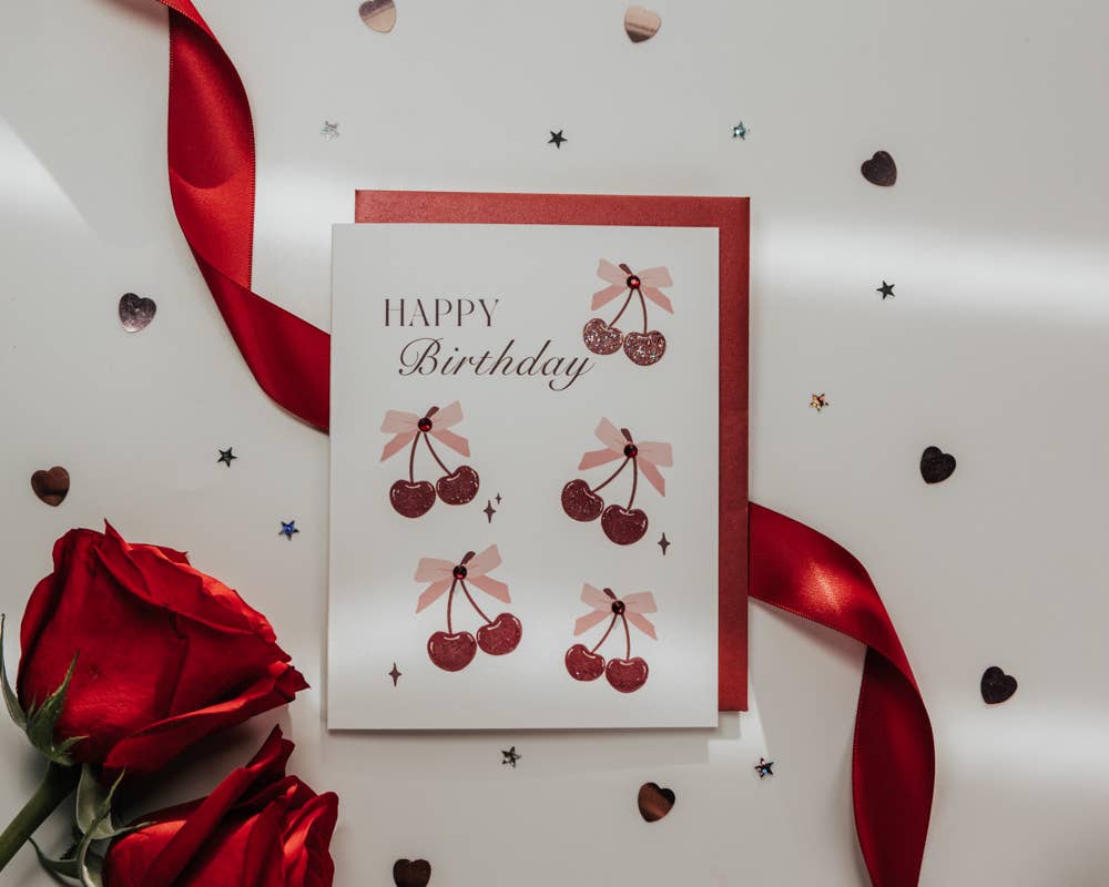 'Sweetest Cherry' Birthday Greeting Card