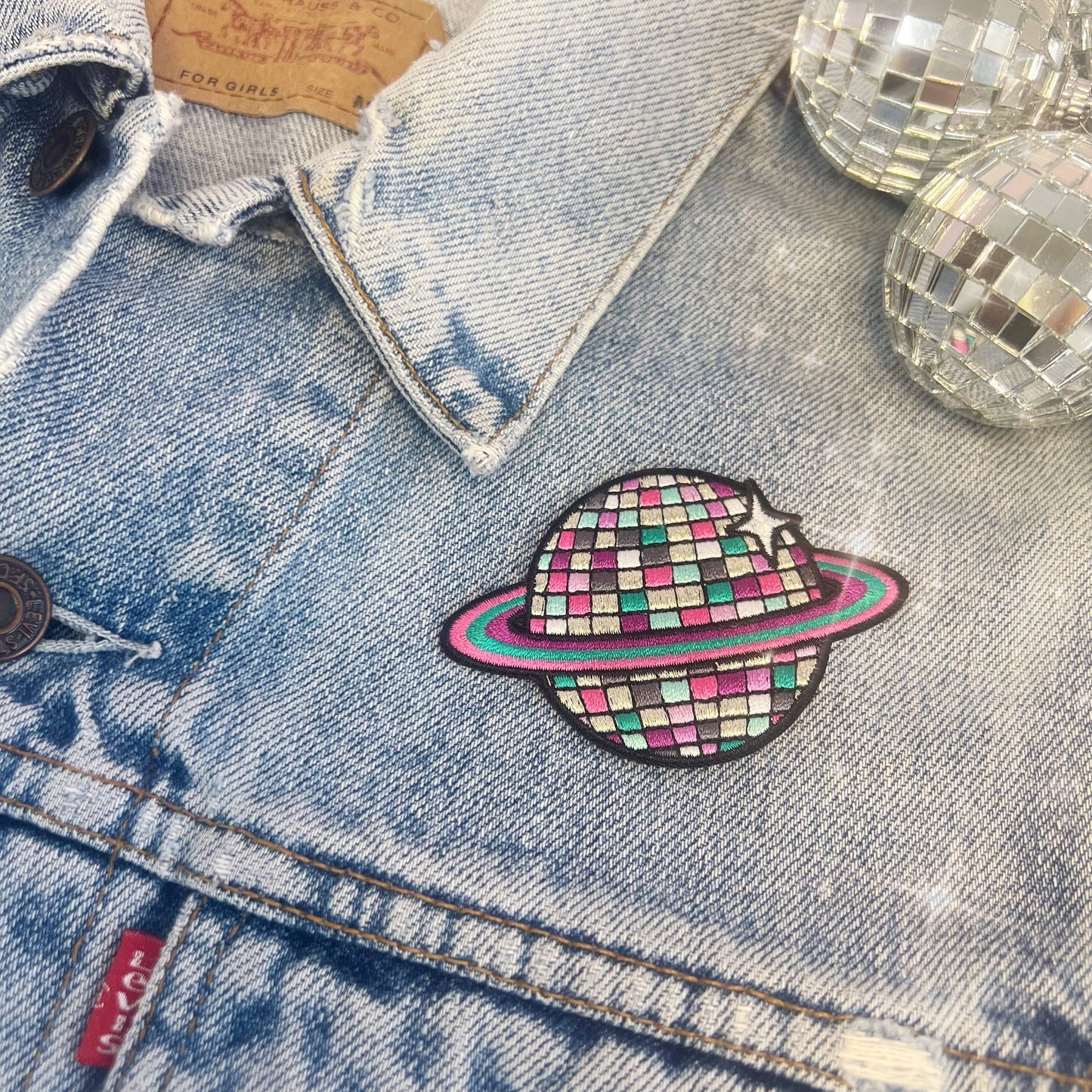 Disco Ball Planet Patch