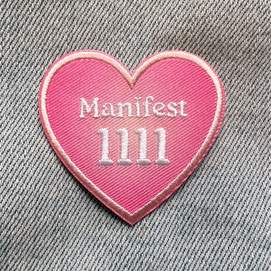 Angel Number Heart Patch- 1111 Manifest