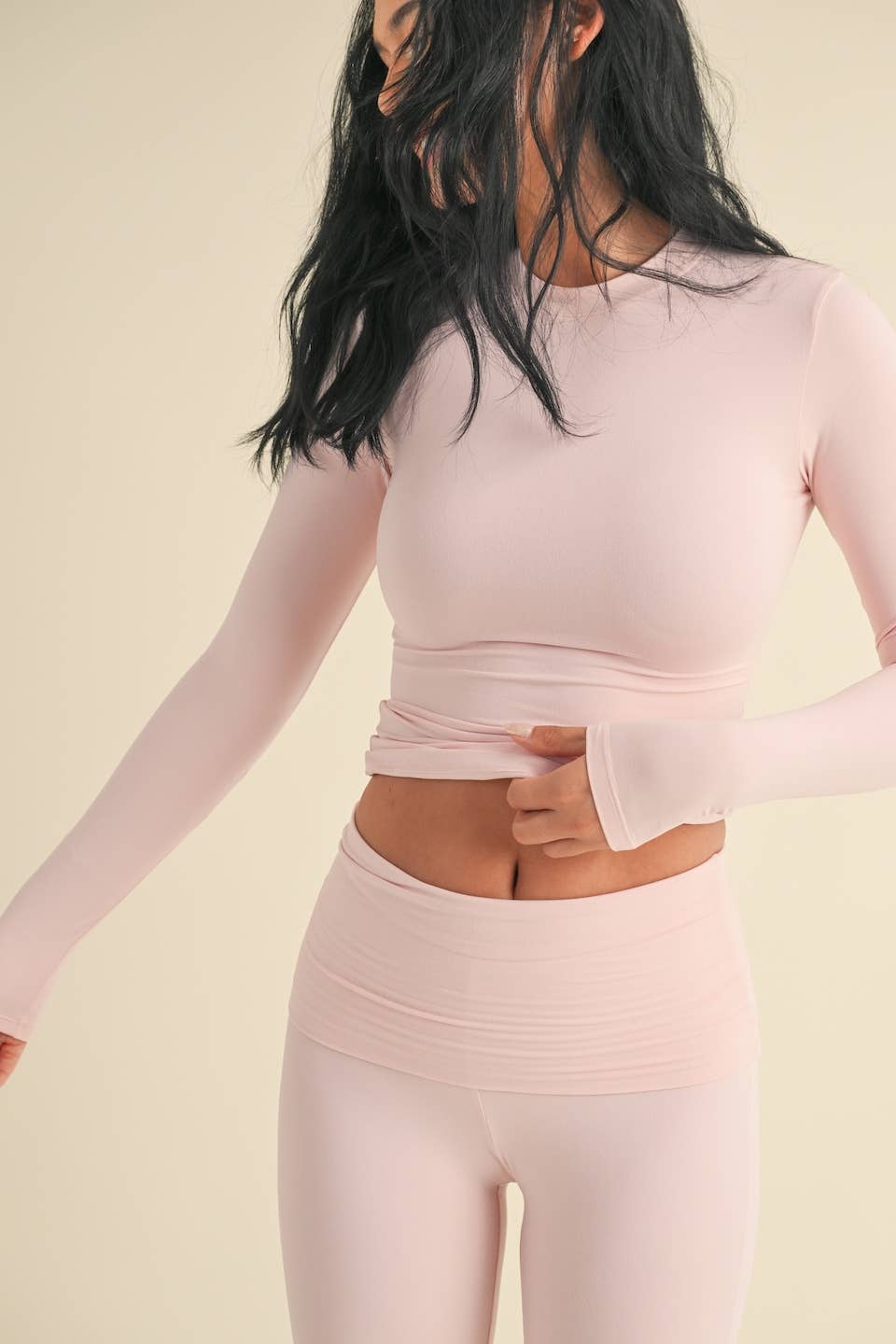 Baby Pink Knit Top