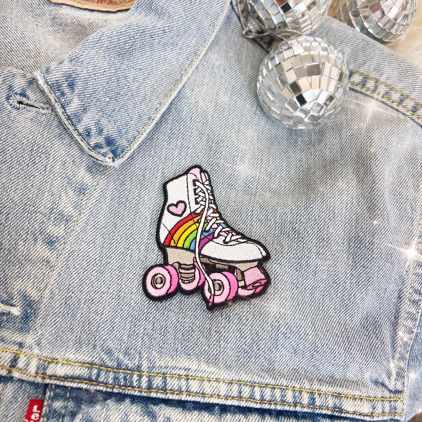 Roller Skate Patch Rainbow