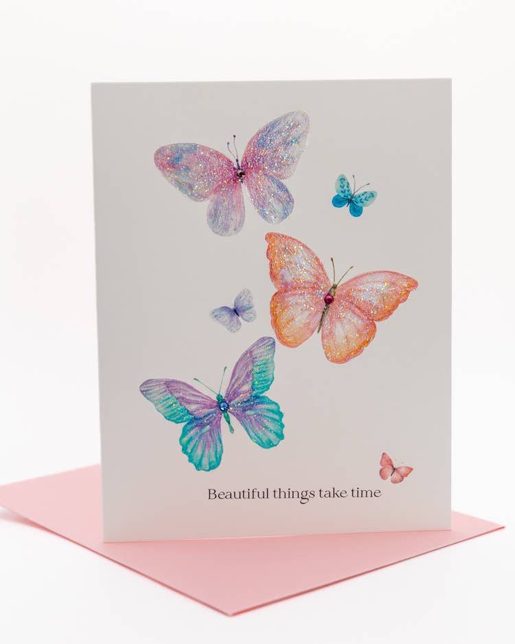 'Beautiful Things' Butterfly Friendship Greeting Card