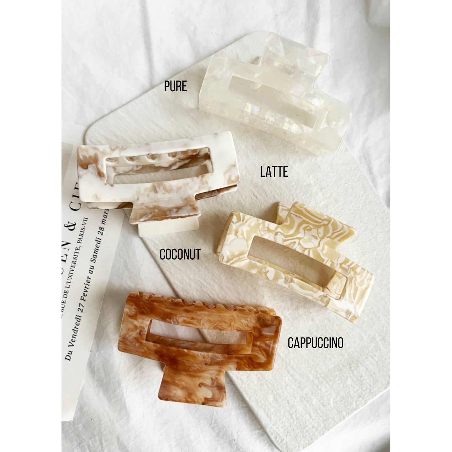 Jumbo 4-Inch Claw Clip: CHESS