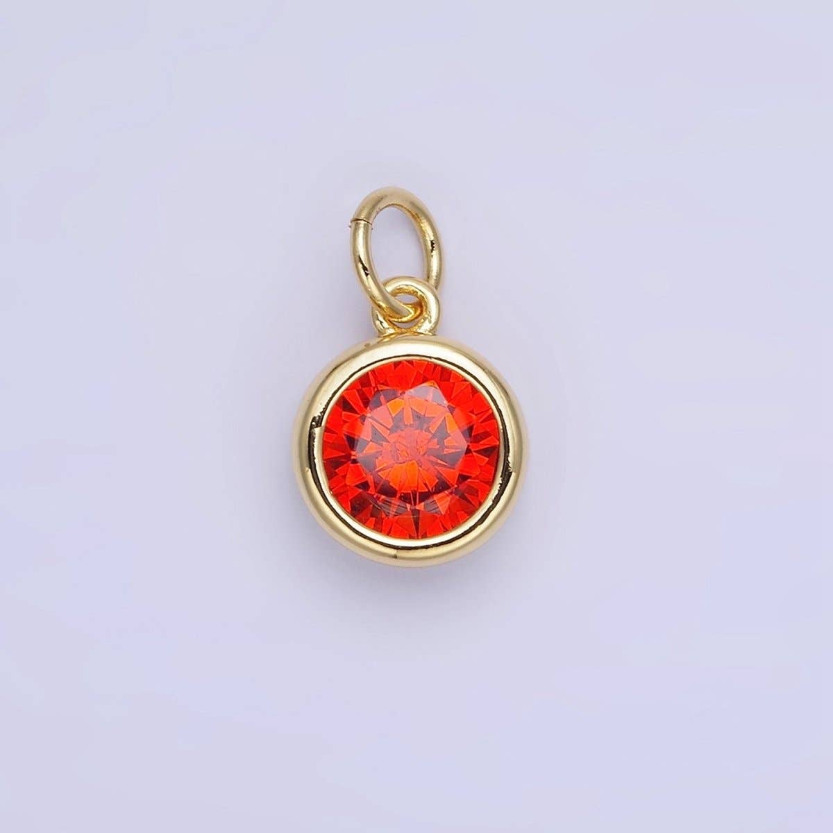 Birthstone Charm: Silver / Yellow