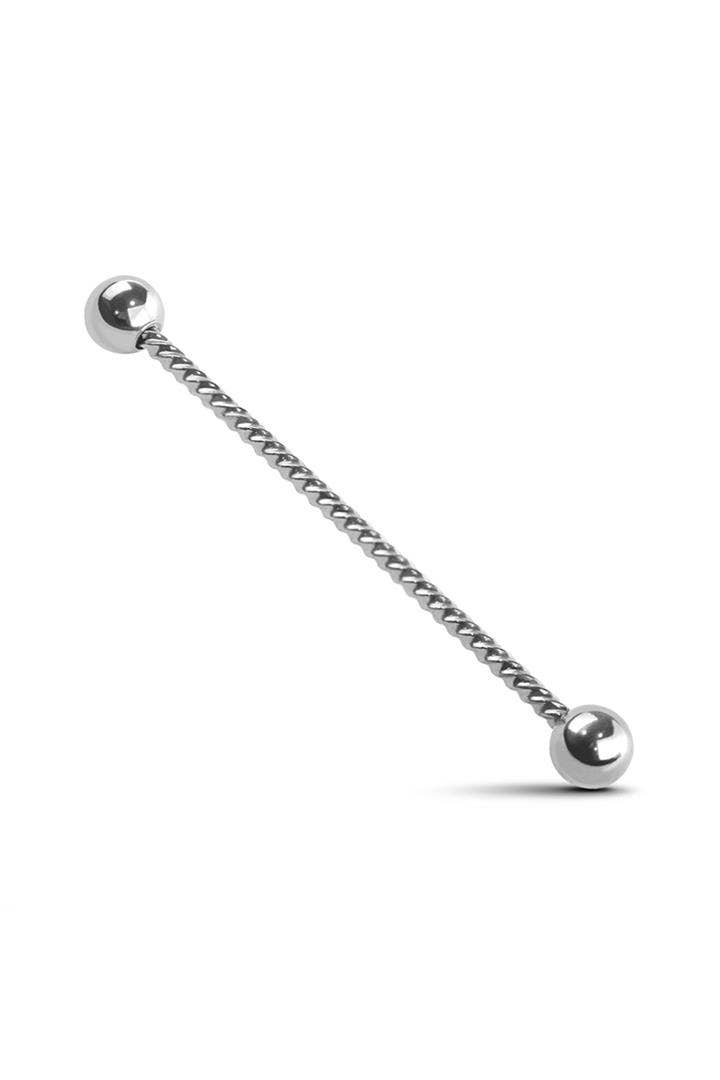 TWISTED ROPE INDUSTRIAL BARBELL: STEEL