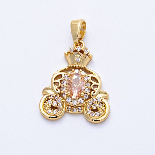 16K Gold Carriage Charm