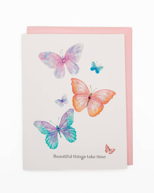'Beautiful Things' Butterfly Friendship Greeting Card
