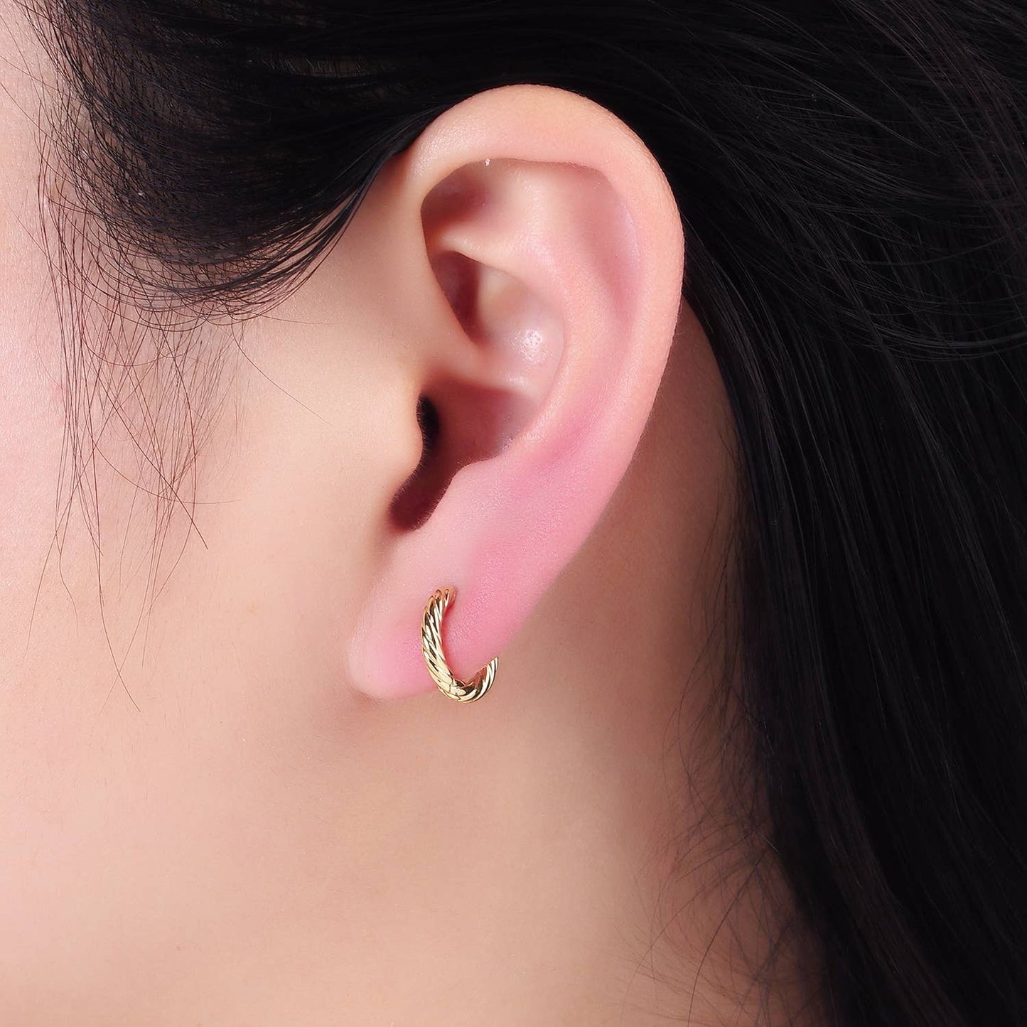Gold Filled Twist Cartilage Earrings