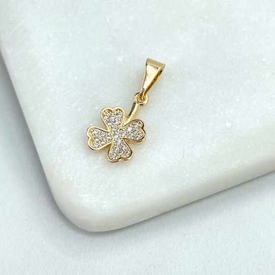 CZ Clover Charm