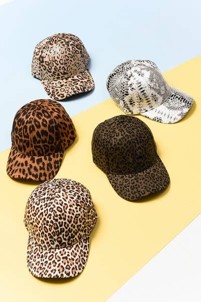 ANIMAL PRINT BASE BALL CAP Light