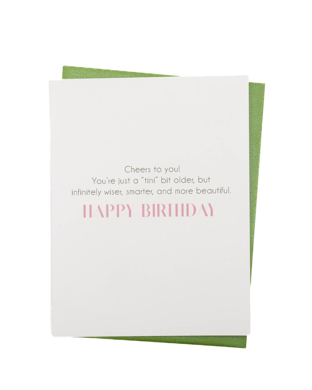 'Tini Bit Older' Martini Birthday Card