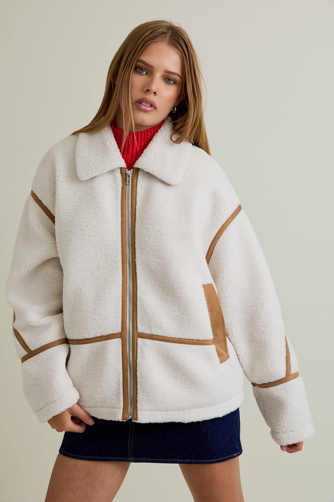 Sherpa & Suede Jacket