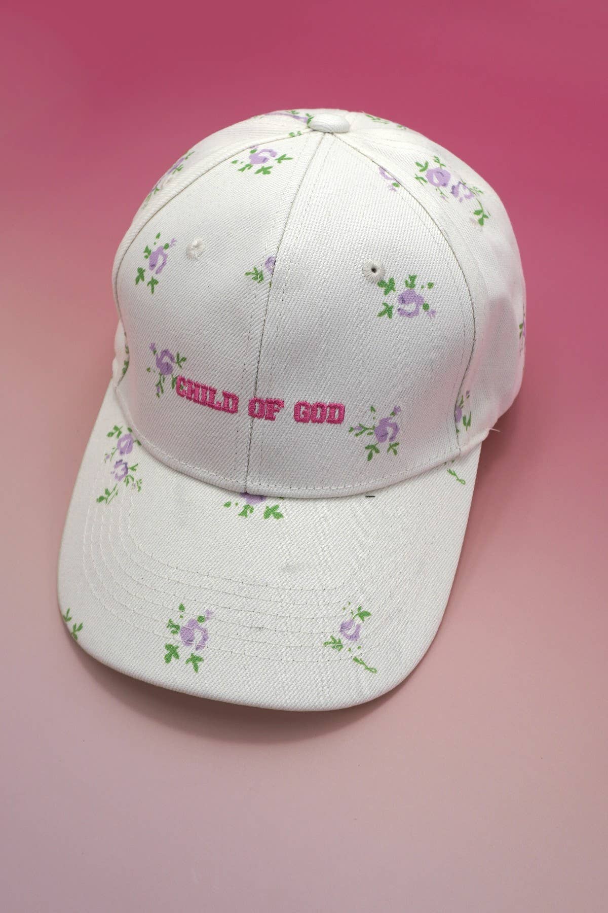 FLORAL CHILD OF GOD BASEBALL CAP