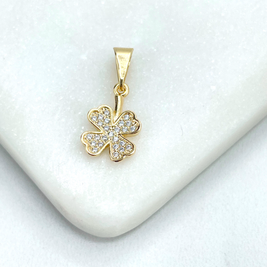 CZ Clover Charm