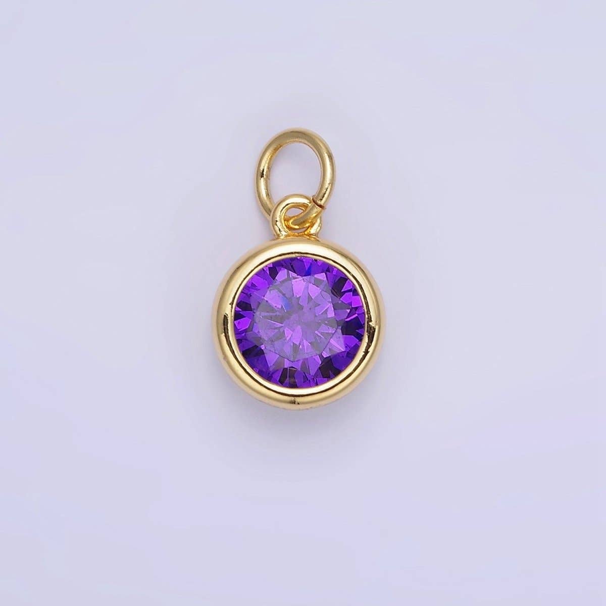Birthstone Charm: Silver / Yellow