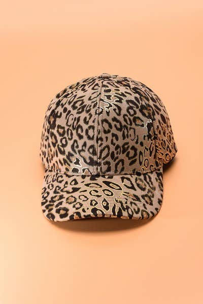 ANIMAL PRINT BASE BALL CAP Light