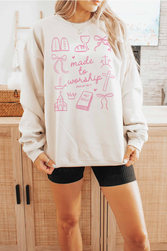 MADE TO WORSHIP OVERSIZED SWEATSHIRT