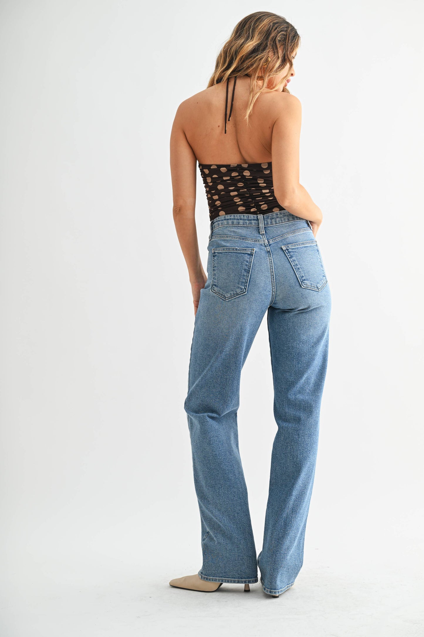 Longer Length Straight Denim