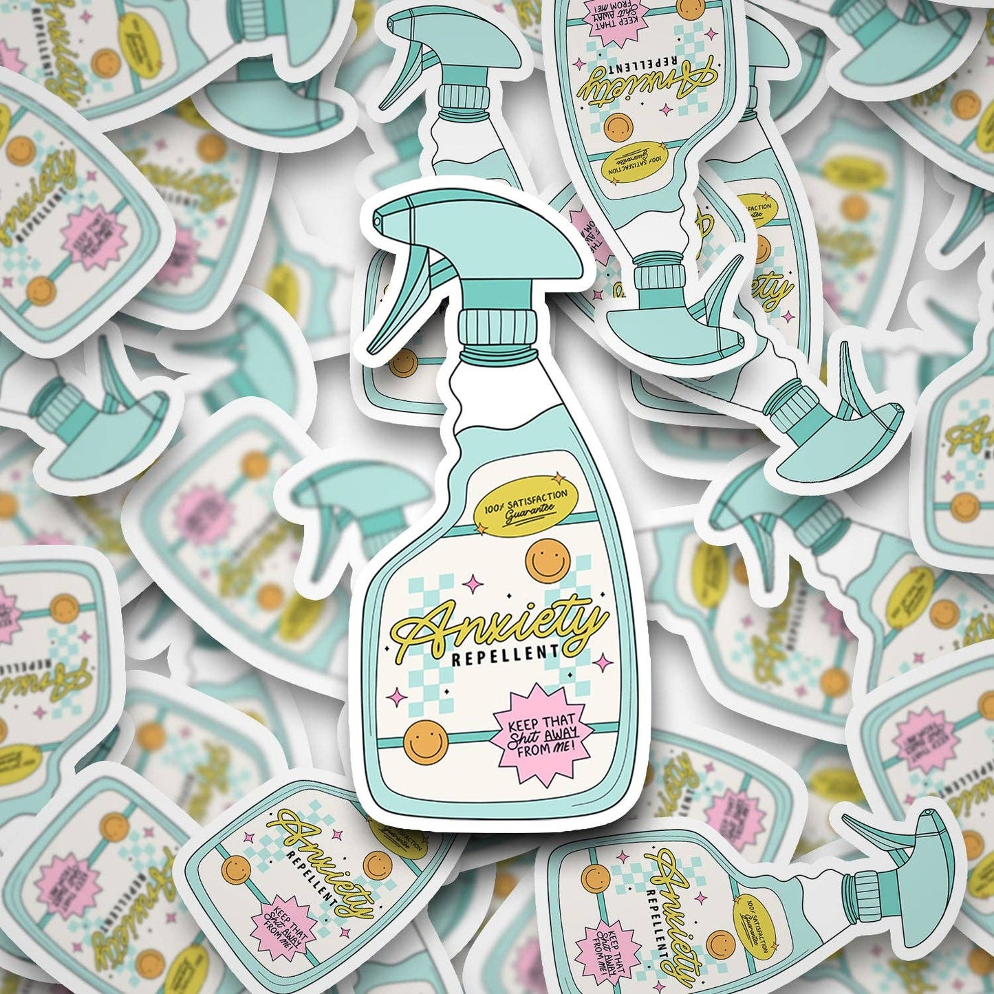 Anxiety Repellent Spray Sticker