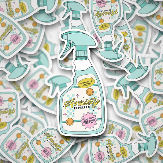 Anxiety Repellent Spray Sticker