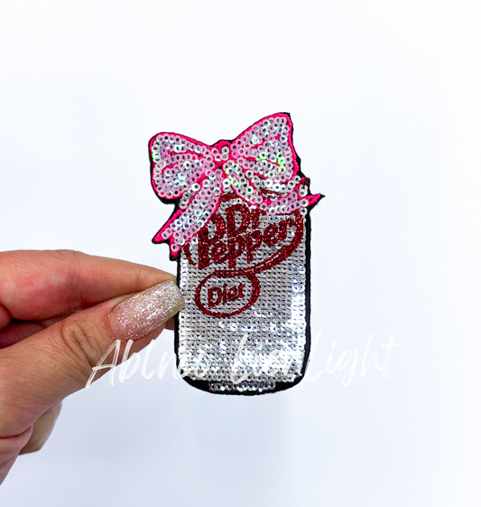 Diet Dr Pepper Bow Patch