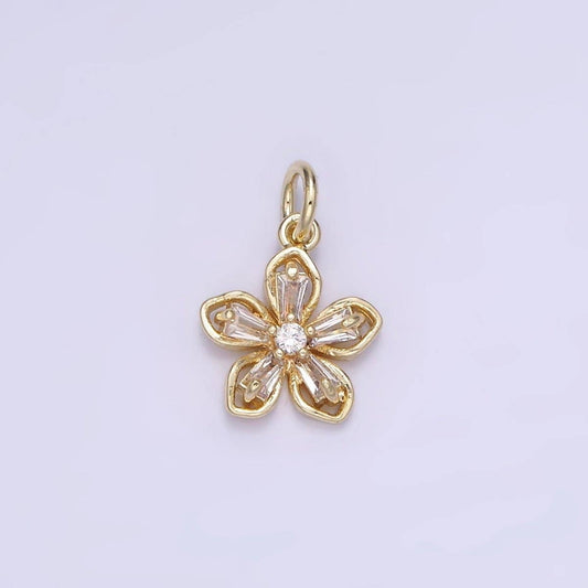14K Gold Filled Flower Mini Charm
