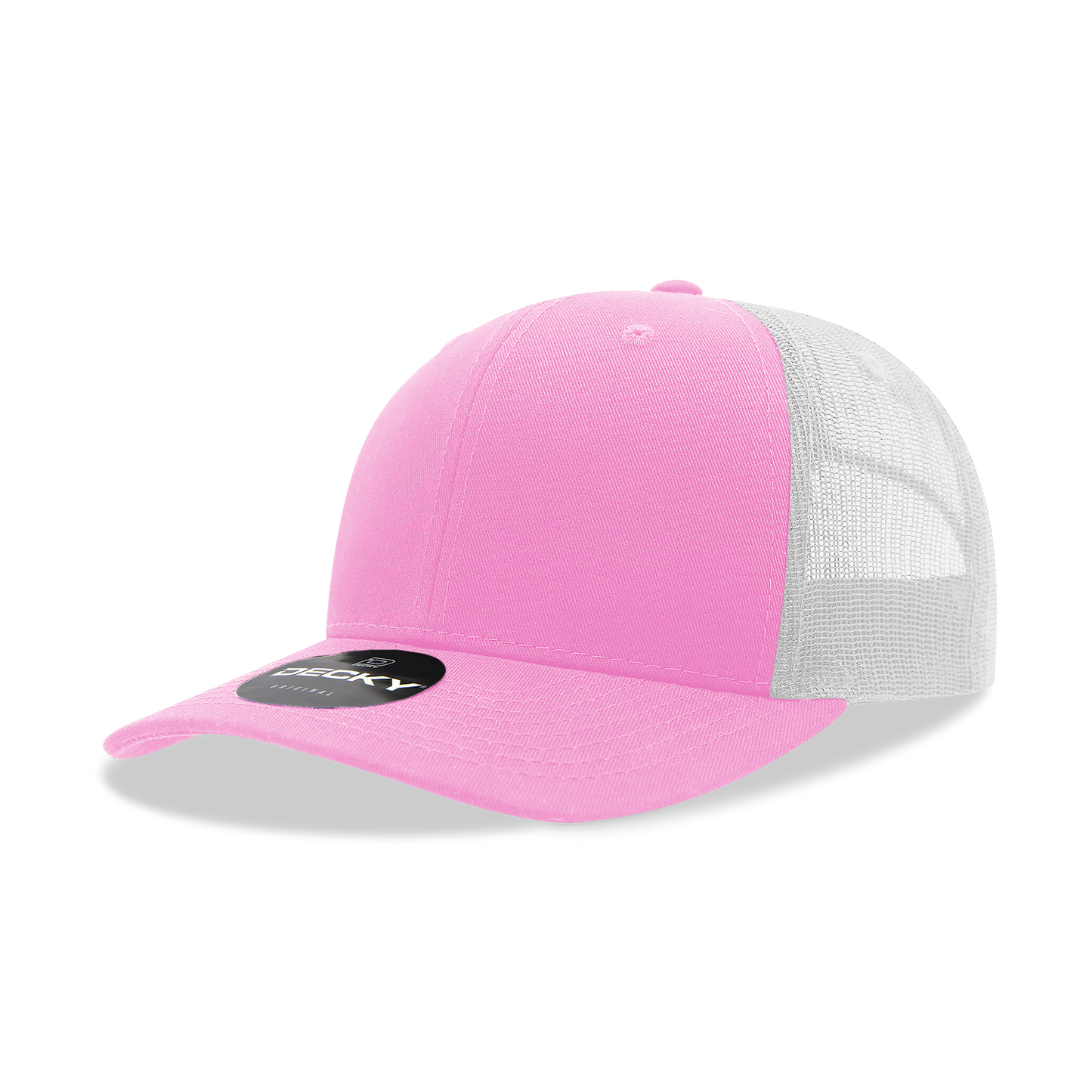 Adult Trucker Hat- Pink/White