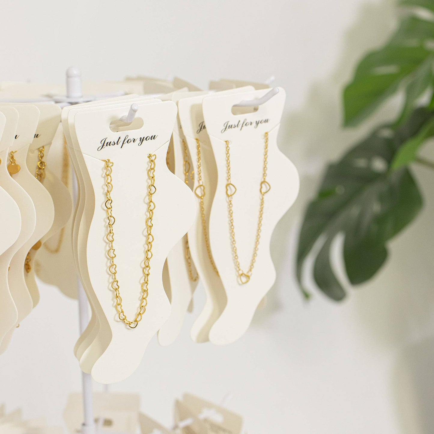 18K Hearts Chain Anklet