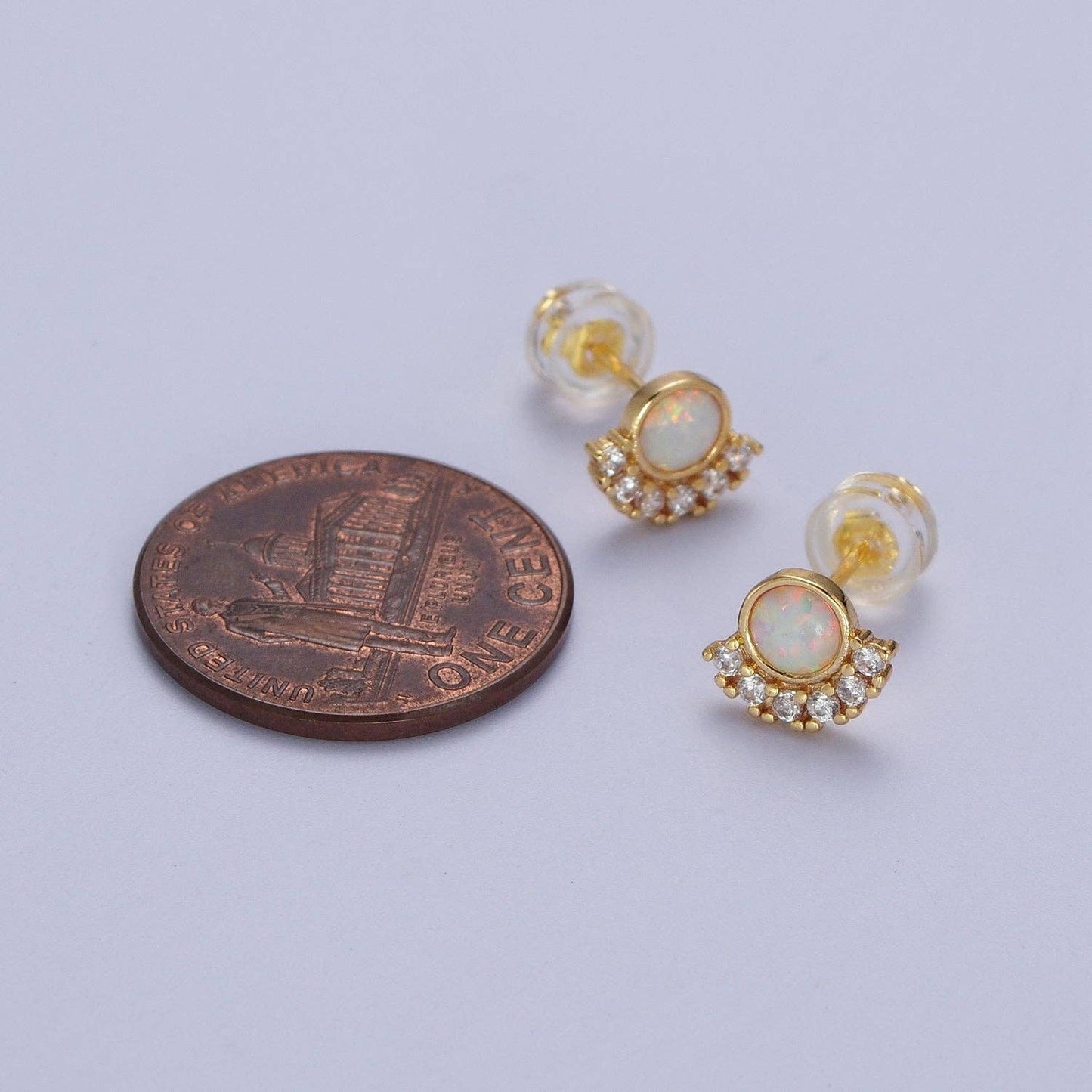 Opal Stud Earrings