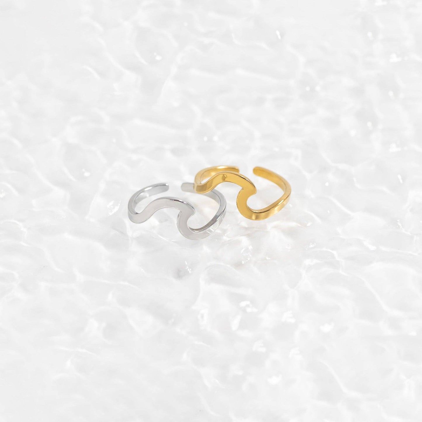 Wave Toe Ring