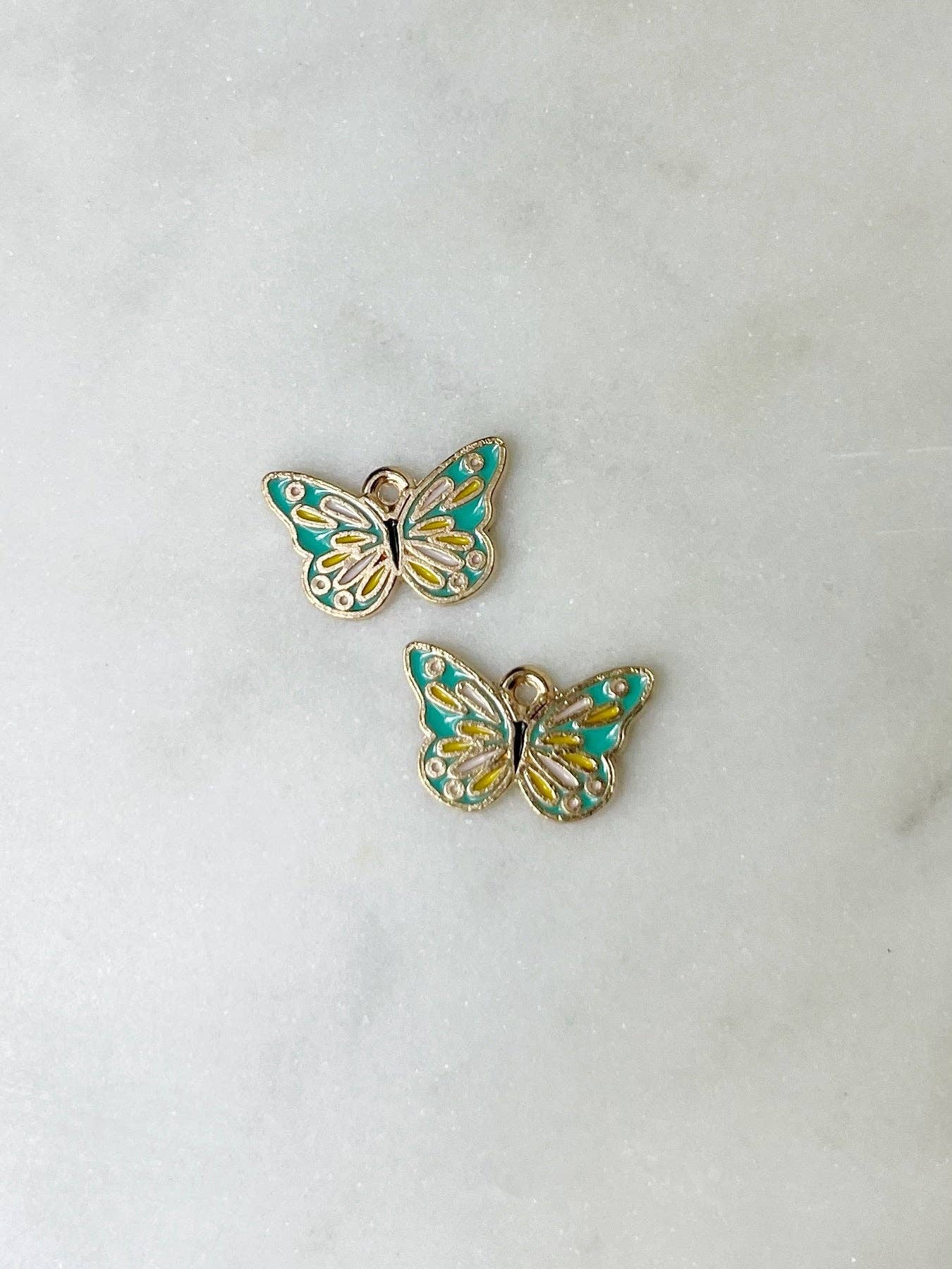 Green Butterfly Charm