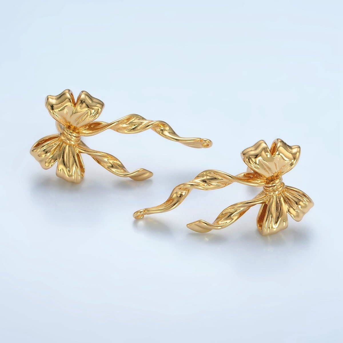 Ribbon Bow Stud Earrings
