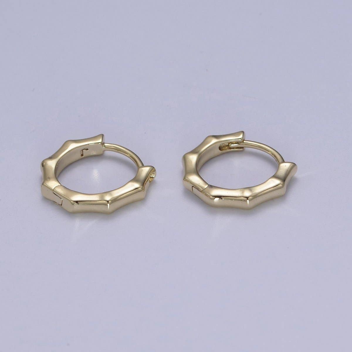 Gold Filled Geo Hoop Huggies