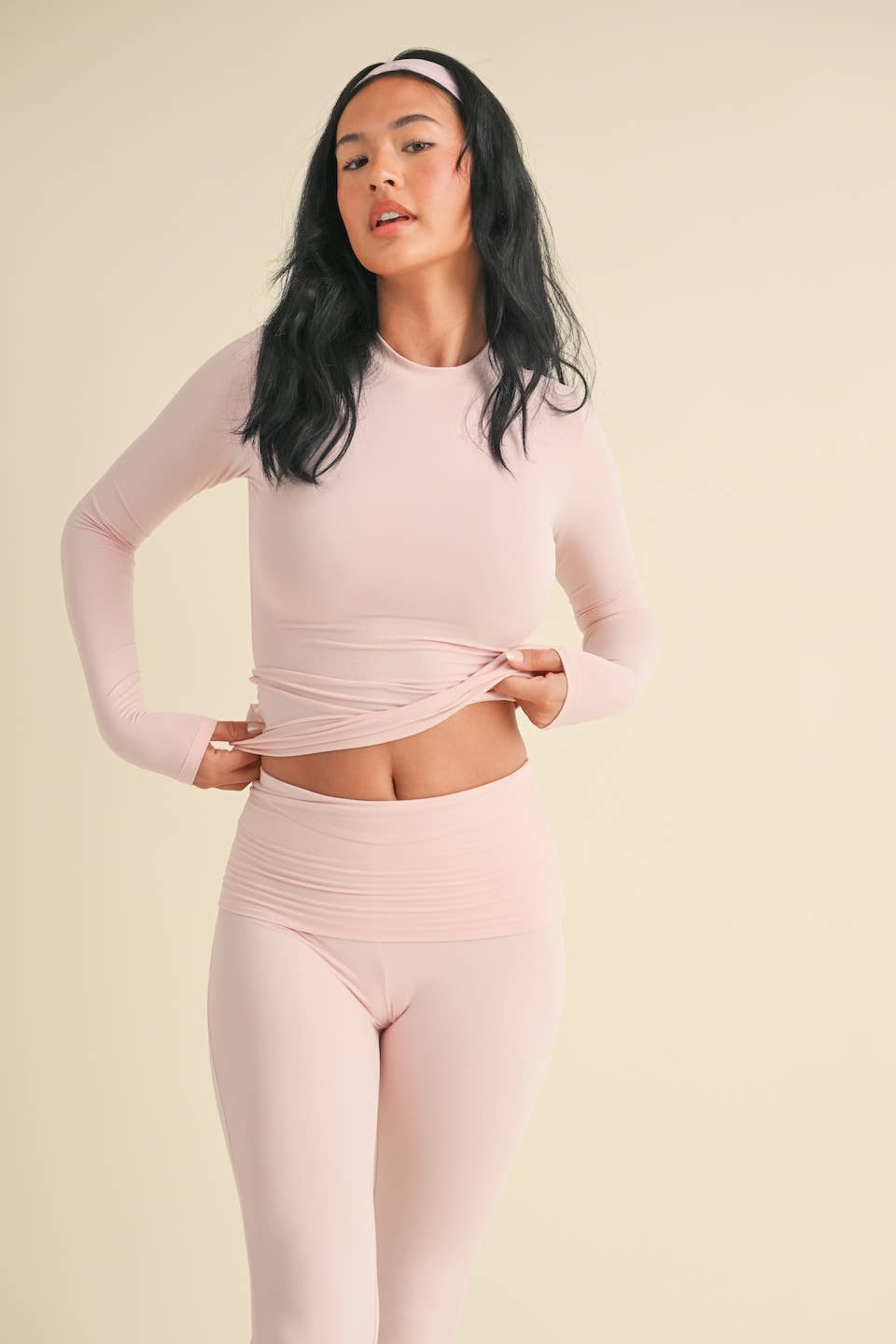 Baby Pink Knit Top