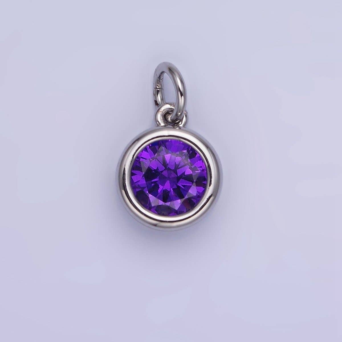Birthstone Charm: Silver / Yellow