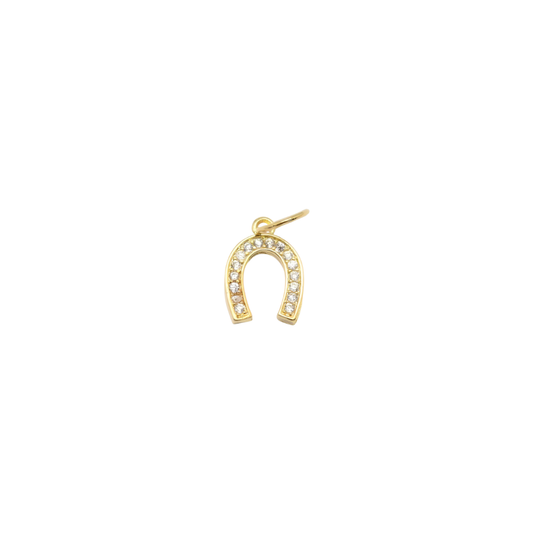 Gold Horseshoe Charm