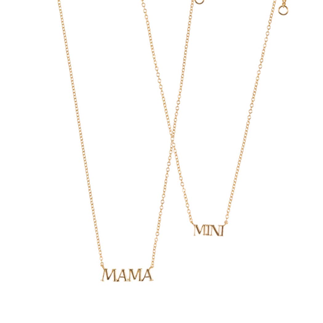 MAMA MINI 18K Gold Plated Brass Necklace