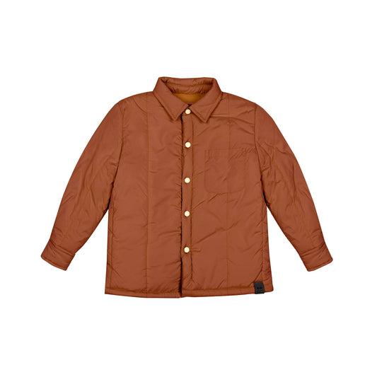 Kids Quilted work shirt in Rust