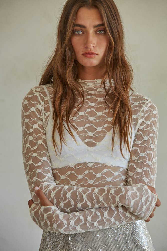 IVORY LACE TOP