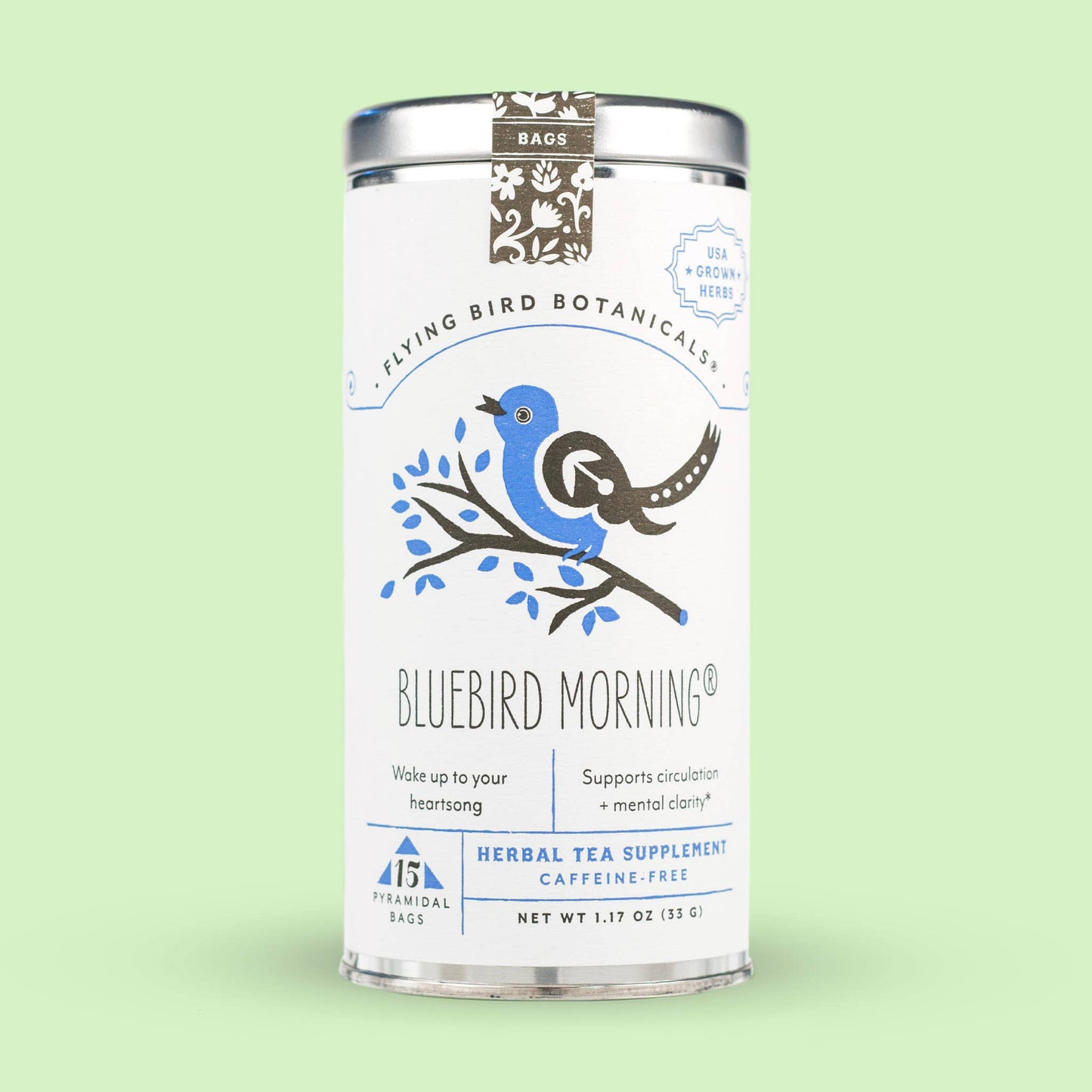 Bluebird Morning – 15 Tea Bag Tin