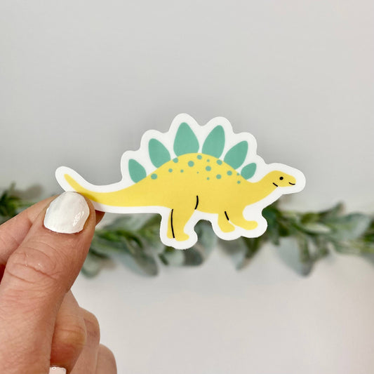 Cute Yellow Dinosaur Sticker