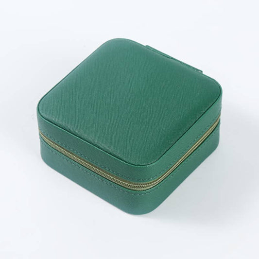 Mini Jewelry Travel Case/ Green